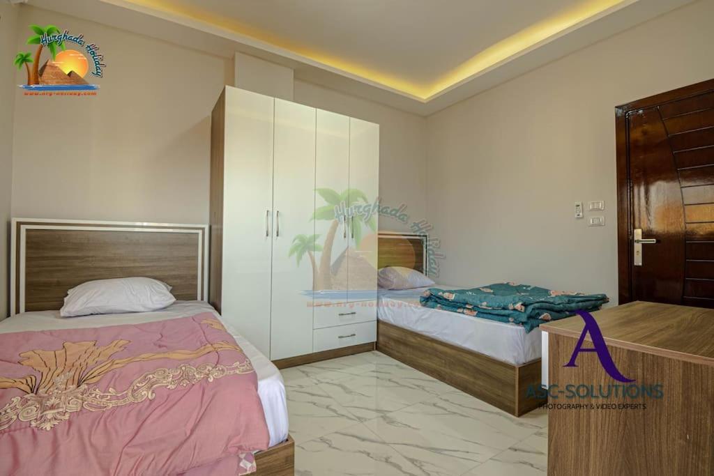 The Awesome 3-Bedroom Apartment & 2 Bathroom In Al-Ahyaa Hurgada Dış mekan fotoğraf