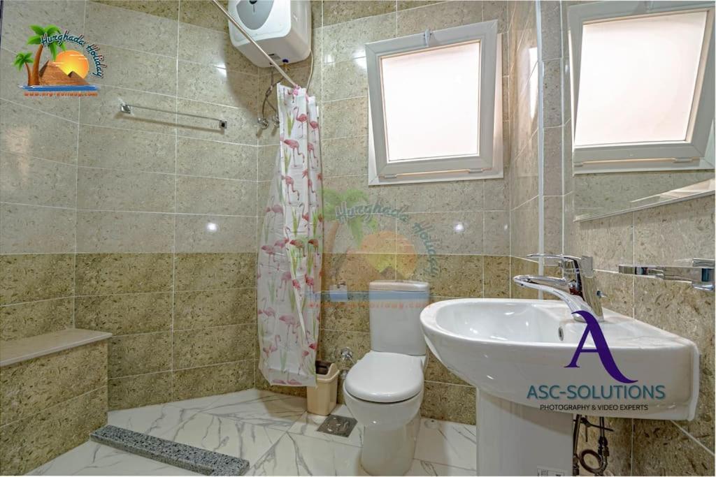 The Awesome 3-Bedroom Apartment & 2 Bathroom In Al-Ahyaa Hurgada Dış mekan fotoğraf